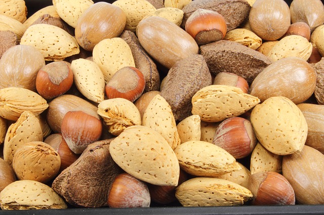 ořechy ve skořápkách